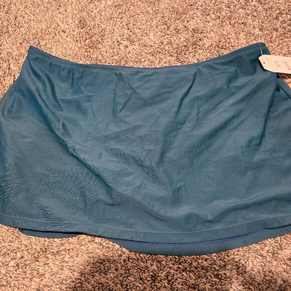 NWT Time & Tru Corsair Swim Skirt Teal XL(16-18) - Picture 1 of 5